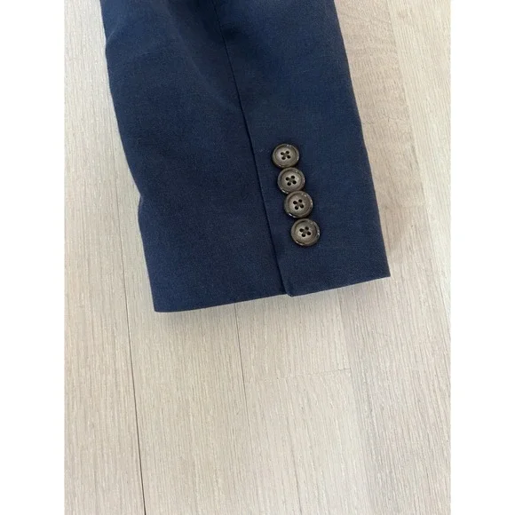 J CREW Ludlow Blue Linen Cotton Blend Blazer Sportcoat Sz 36s Slim - Picture 12 of 12